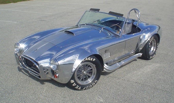 Shelby Cobra, 40th anniversary edition vintage car with handcrafted aluminium body up for auction