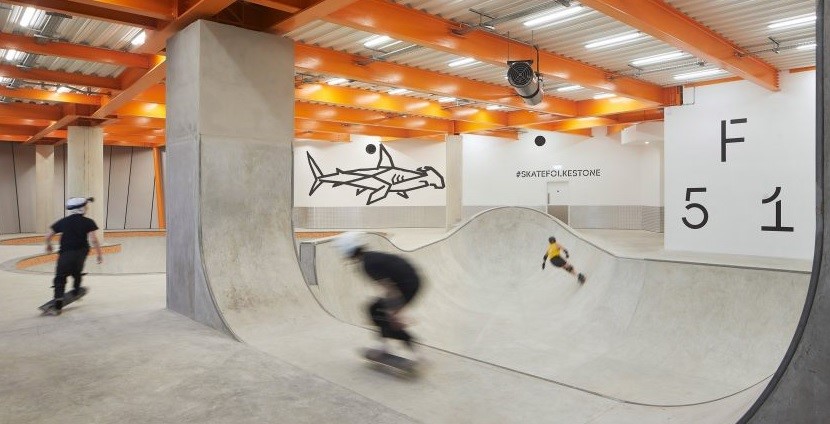 World’s first aluminium-clad multi-storied skating building F51 opens in UK