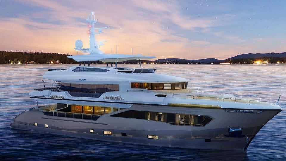 AvA Yachts finally launch its 35-metre Turkish-made Infinity Nine yacht featuring an aluminium superstructure, Alcircle News
