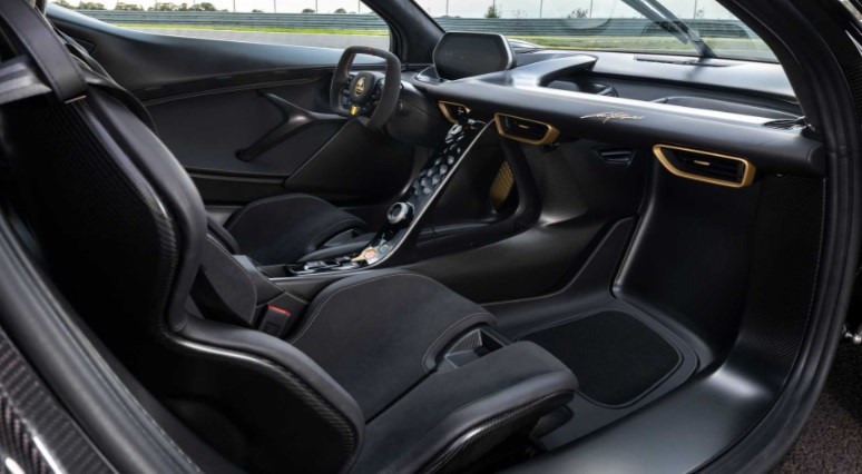 British marque Lotus Cars launches Evija Fittipaldi with recycled aluminium rotary gear shift dial