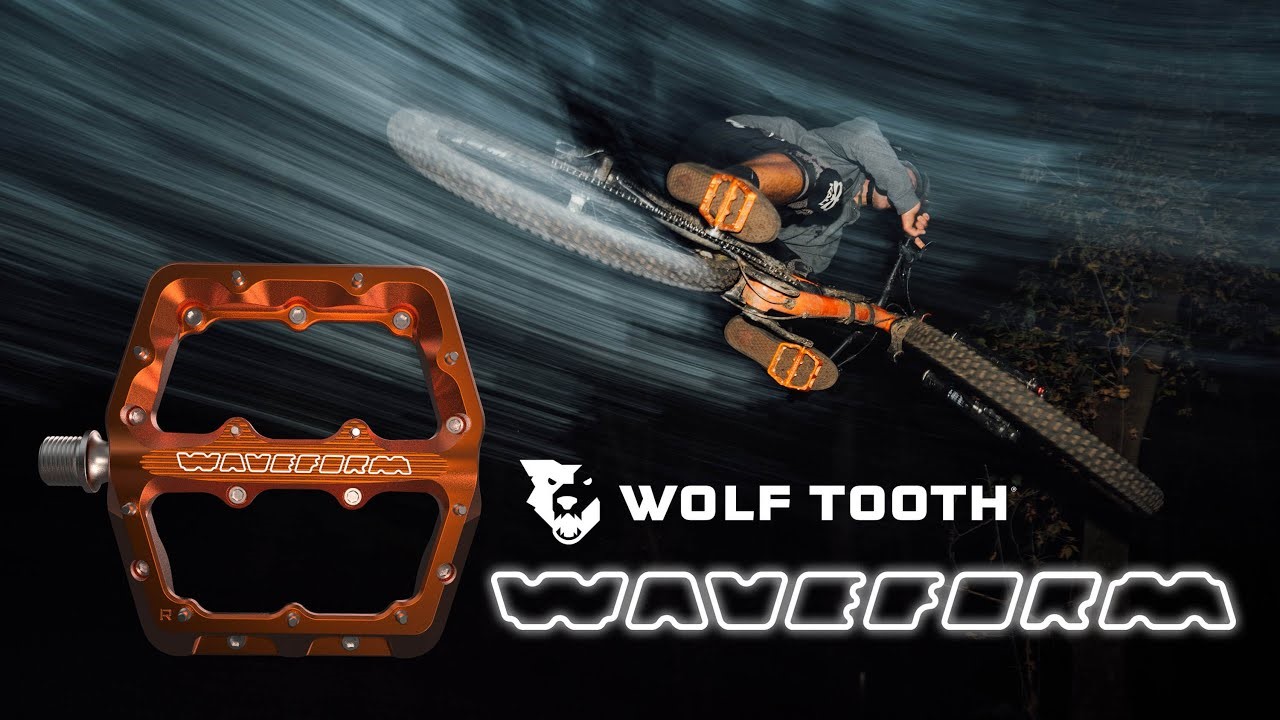 New Waveform pedals from Wolf Tooth feature aluminium dual-concave design