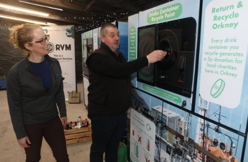 Return & Recycle Orkney installs two reverse vending machines to reuse aluminium beverage cans