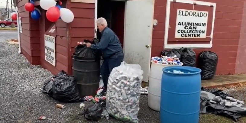 Eldorado Civic Association organises aluminium can collection drive to support local community