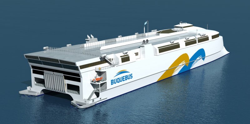 World’s largest aluminium catamaran in discussion to switch from LNG to battery-electric system