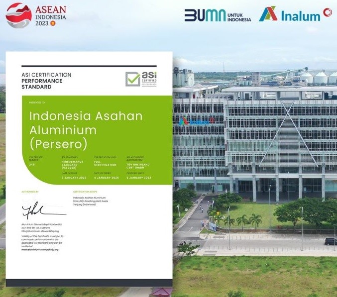 Indonesia’s PT Inalum signs up for ASI Performance Standard Certificate , Alcircle News