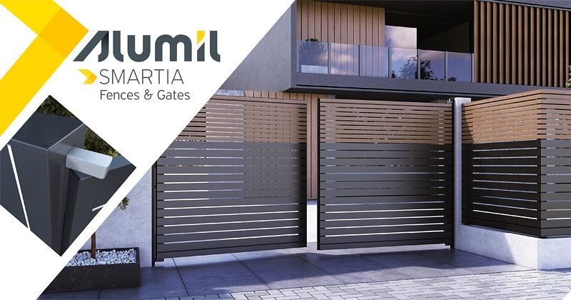 Alumil enhances its SMARTIA FC80 fencing system with new aluminium gates , Alcircle News