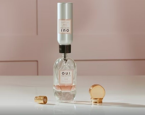 Eaux de parfum refills from O.U.i in recyclable aluminium bottles