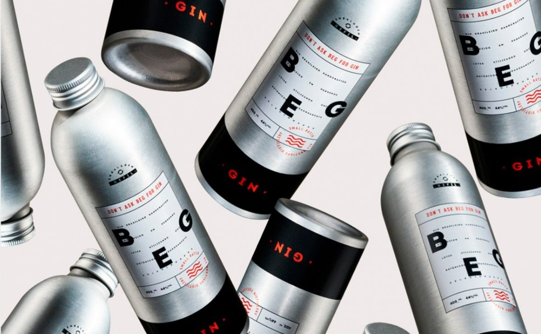 Aluminium bottles from Trivium Packaging, the ultimate choice for BEG Destilaria