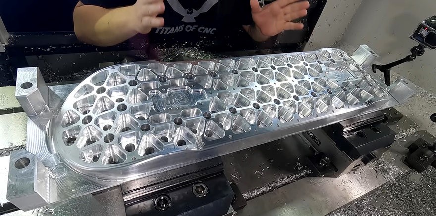 Titans of CNC creates isogrid style skateboards using 6061 aluminium