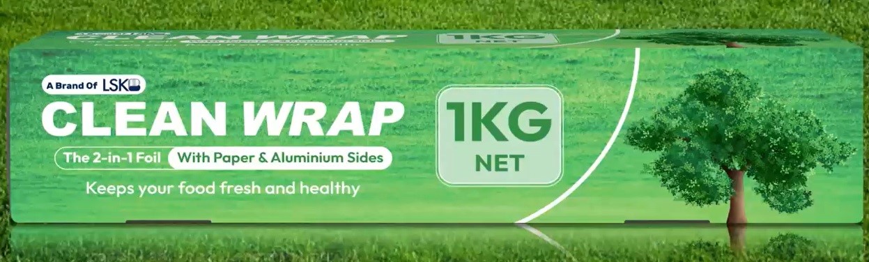 LSKB launches Clean Wrap, a first-of-its-kind 2-in-1 foil with both aluminium and paper