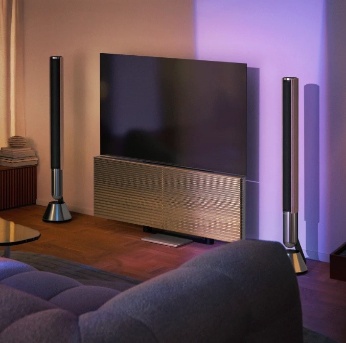 Aluminium and wood speaker covers for Bang Olufsen’s new Beovision Harmony 97 TV