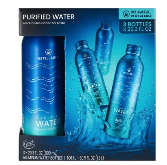 CVS adds Gold Emblem Purified Water in aluminium bottles to its ...