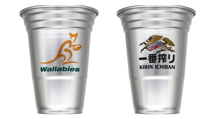 WOSUP's reusable aluminium cup trail goes live at upcoming Wallabies vs Argentina test, Sydney
