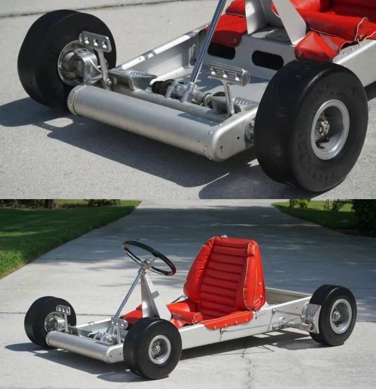 The 1961 Rathmann Xterminator go-kart displays first-of-its-kind aluminium chassis 