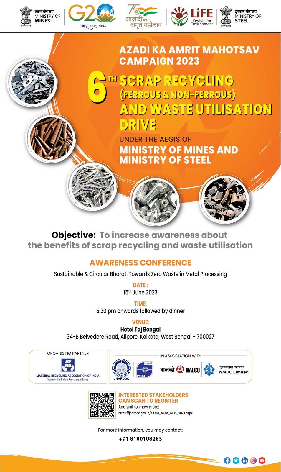 AKAM 6th Awareness Conference on “Sustainable & Circular Bharat: Towards Zero Waste in Metals Processing”