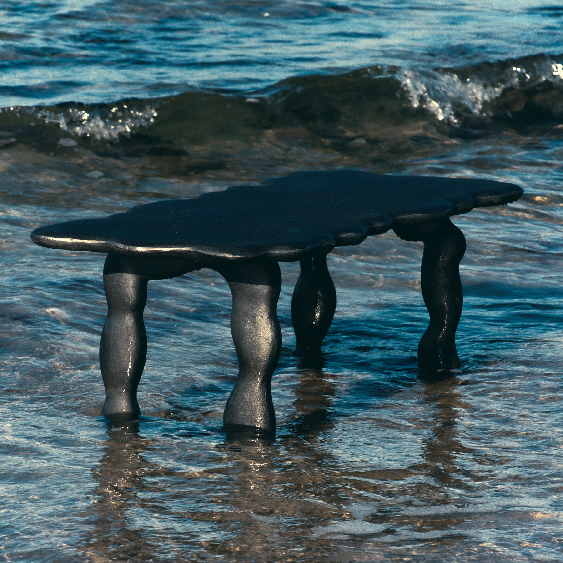 Ferm Living & Anna Maria Øfstedal Eng-designed wavy aluminium table ‘Dal’ is launched to add oomph to your house