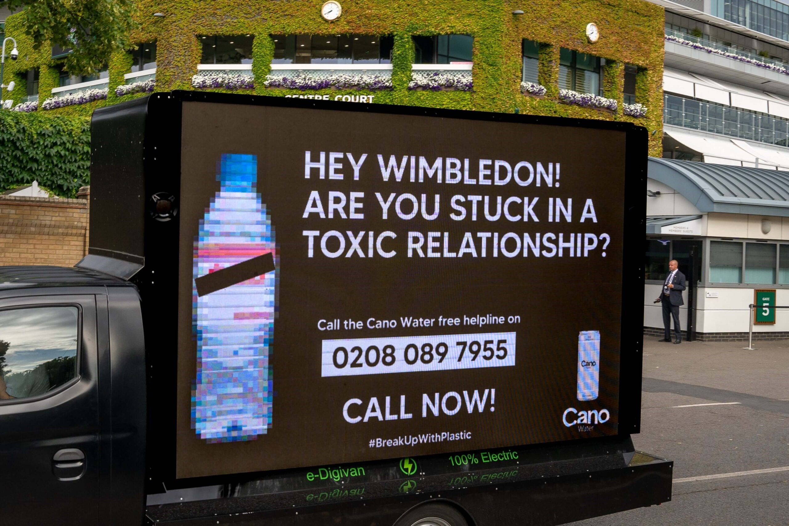 Cano Water launches #breakupwithplastic campaign promoting aluminium packaging at Wimbledon 2023