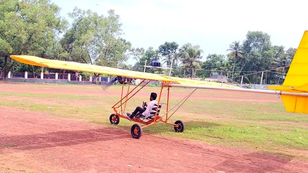 Genius from Kerala uses a Bajaj Pulsar NS200 engine to fly self-made aluminium aircraft 
