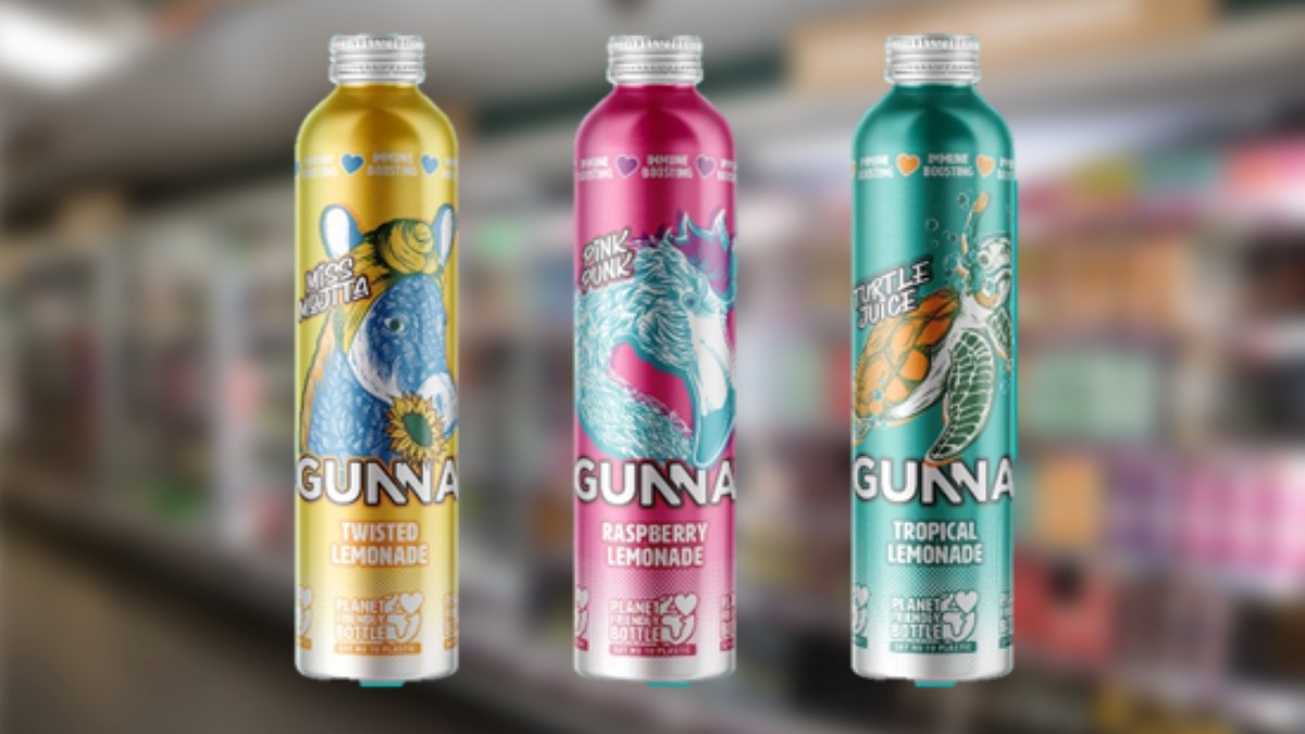 GUNNA’s new aluminium bottled lemonades are now available in 80 Co-op stores across the UK
