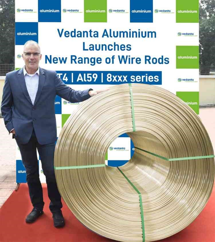 Vedanta launches a new range of aluminium wire rods with higher strength and durability at CWF2023