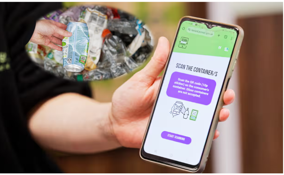 Powys County Council's innovative digital recycling trial aims to reduce waste