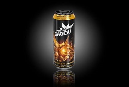 Big Shock! uses AMP’s advanced print technology for its special edition Hunger Games aluminium cans