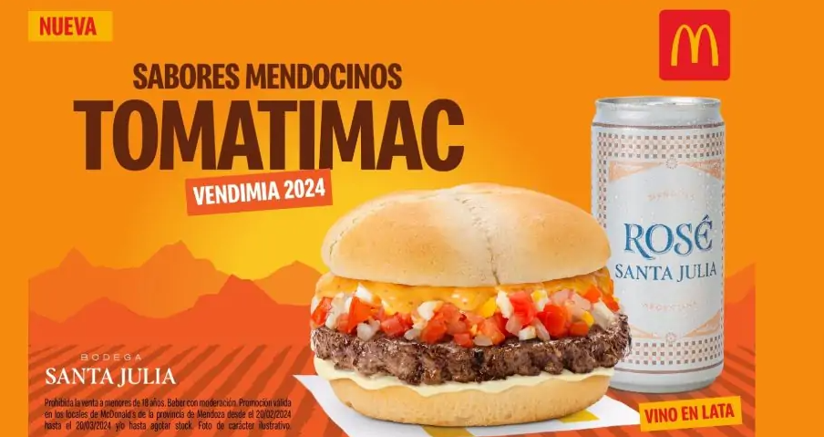 Santa Julia Winery and McDonald's launch refreshing wine in aluminium cans across Argentina