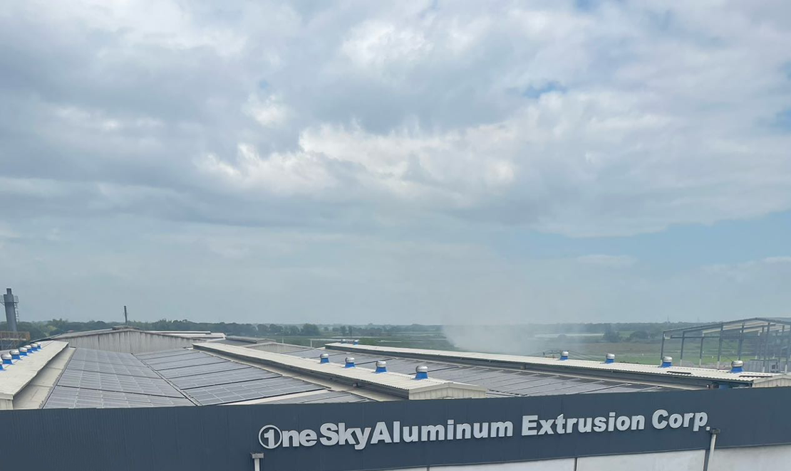 OneSky Aluminum envisions sustainable operations with newly installed Hi-MO X6 solar panels