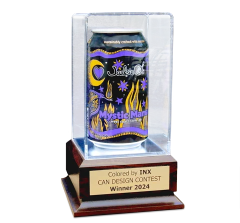 Jackie O's Brewery's design for Mystic Mama in aluminium cans clinches the top spot in INX Contest