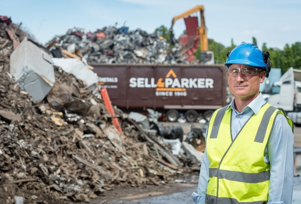 Luke Parker in one of the many scrap recycling yards around Australia