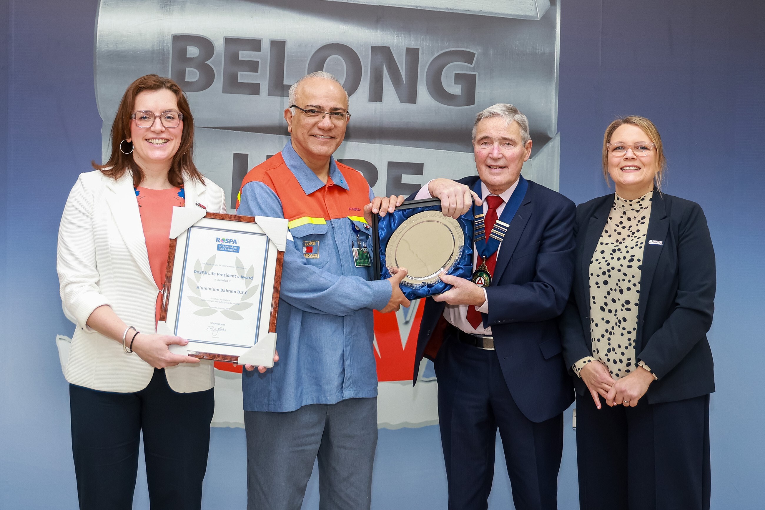 Alba honoured with prestigious RoSPA Life President Award for unparalleled safety excellence