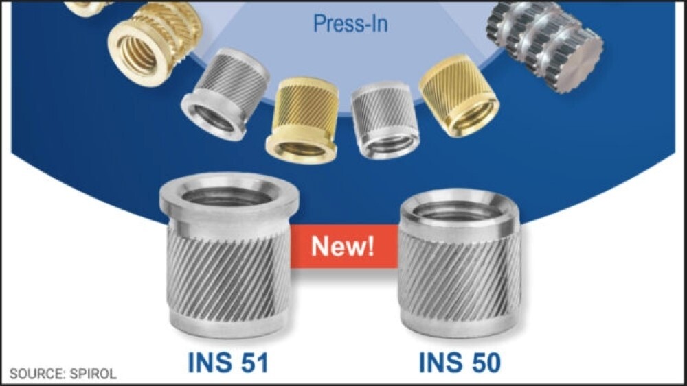 SPIROL expands its product line with new range of 2024 aluminium press-in inserts 
