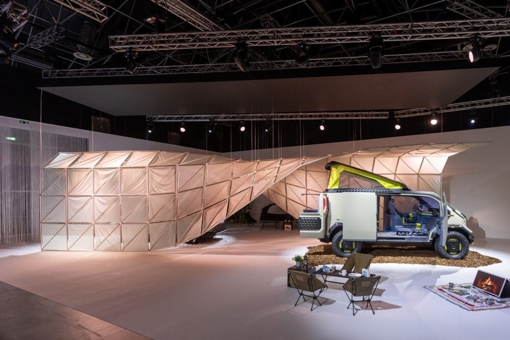 Kia 'Transcend Journey' design installation showcases Kia PV5, PV5 WKNDR and Concept EV2 at Milan Design Week 2025 