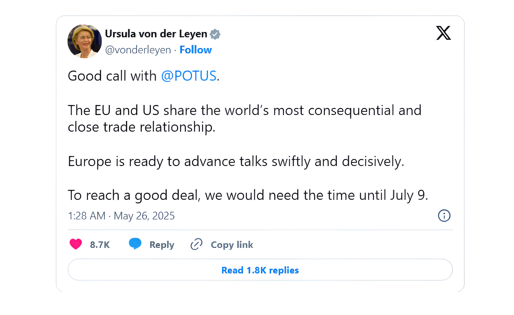 The US delay on EU duties signals strategy, not softening  ‘brinkmanship’