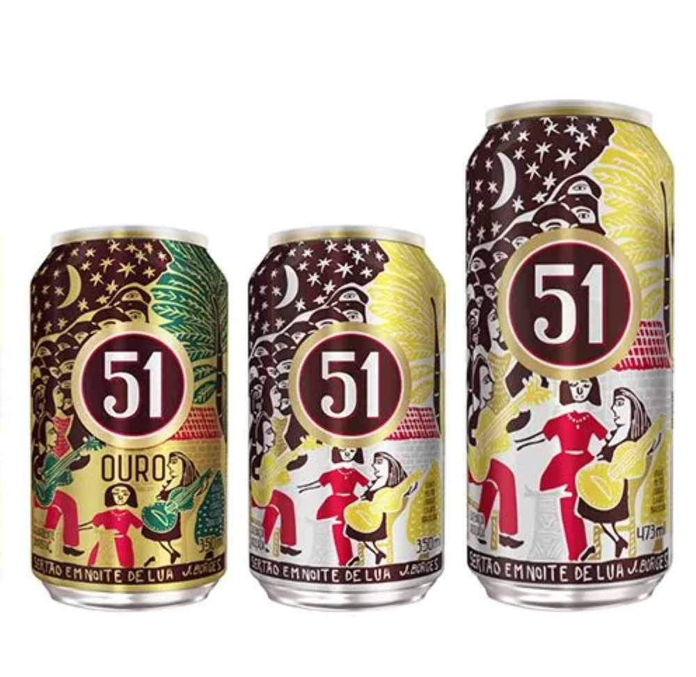 Cachaça 51 turning heads with its festive special aluminium cans for São João 2025