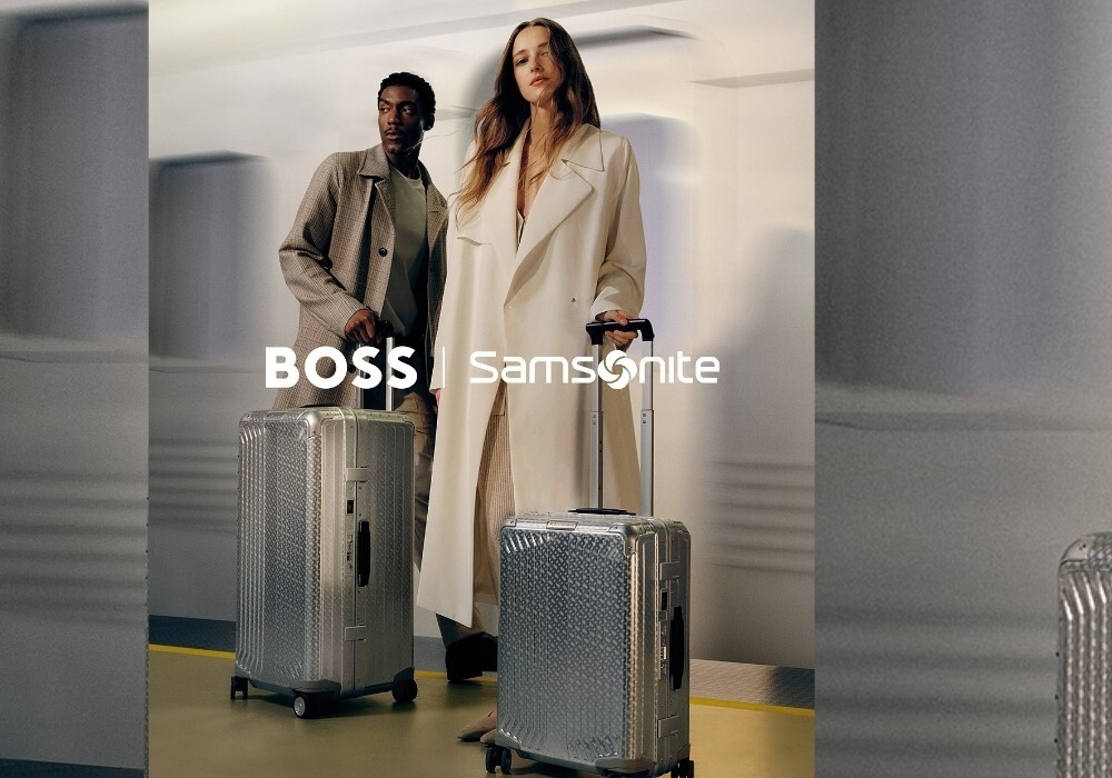 Hugo BOSS x Samsonite- the sustainable duo is back with their latest launch of aluminium capsule luggage collection