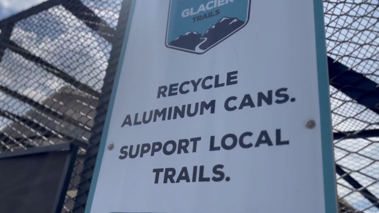 Aluminum can recycling trailers help build recreation trails in the Flathead