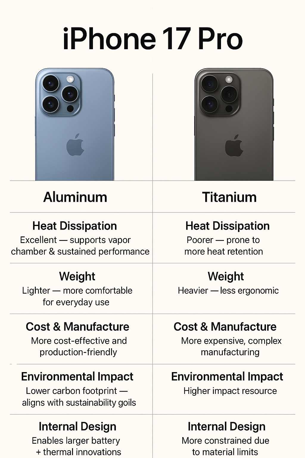 iPhone comparison