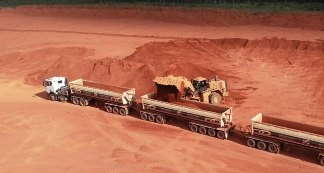 this is a picture of bauxite mining