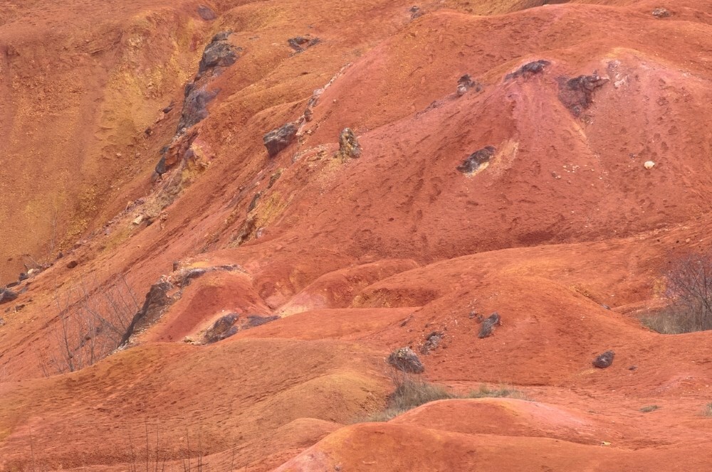 This is a picture of bauxite mining