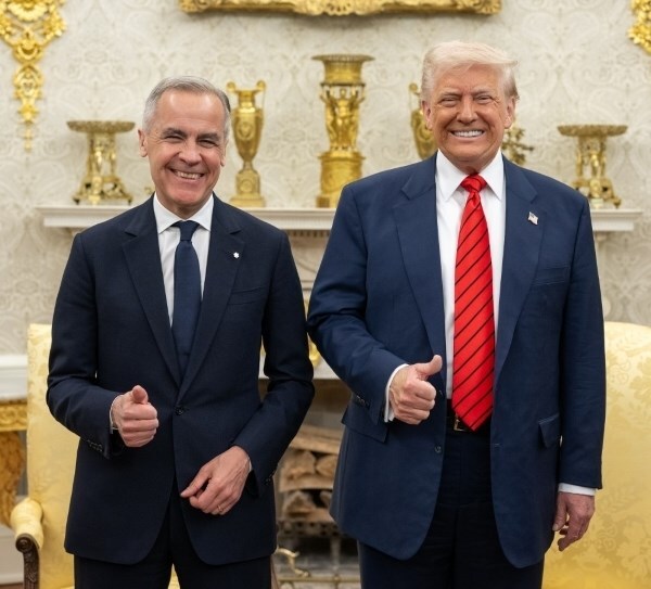 ‘Constructive discussions’ on aluminium tariffs held between Carney and Trump