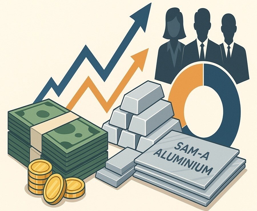 Public companies dominate Sam-A Aluminium with 45% stake as shares jump 10%
