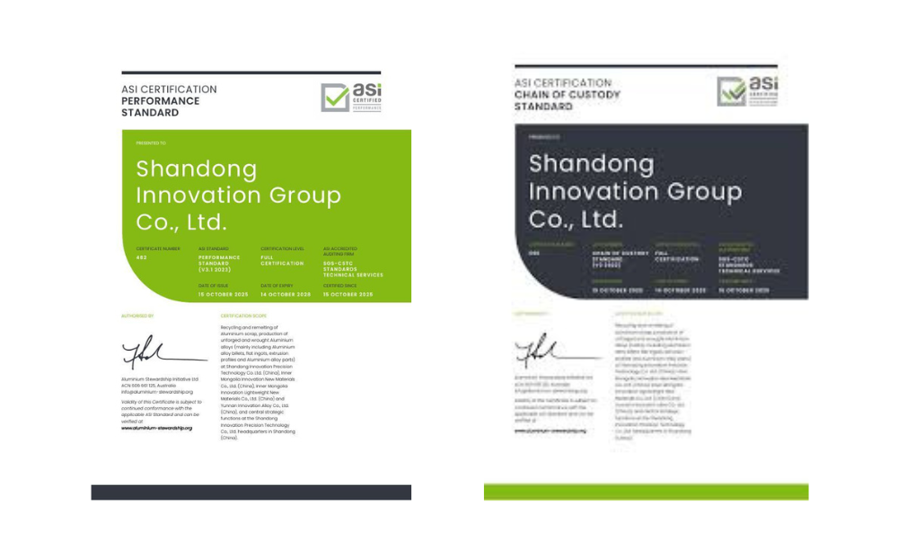 Image of ASI CERTIFICATE