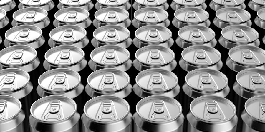 Picture of aluminiujm cans