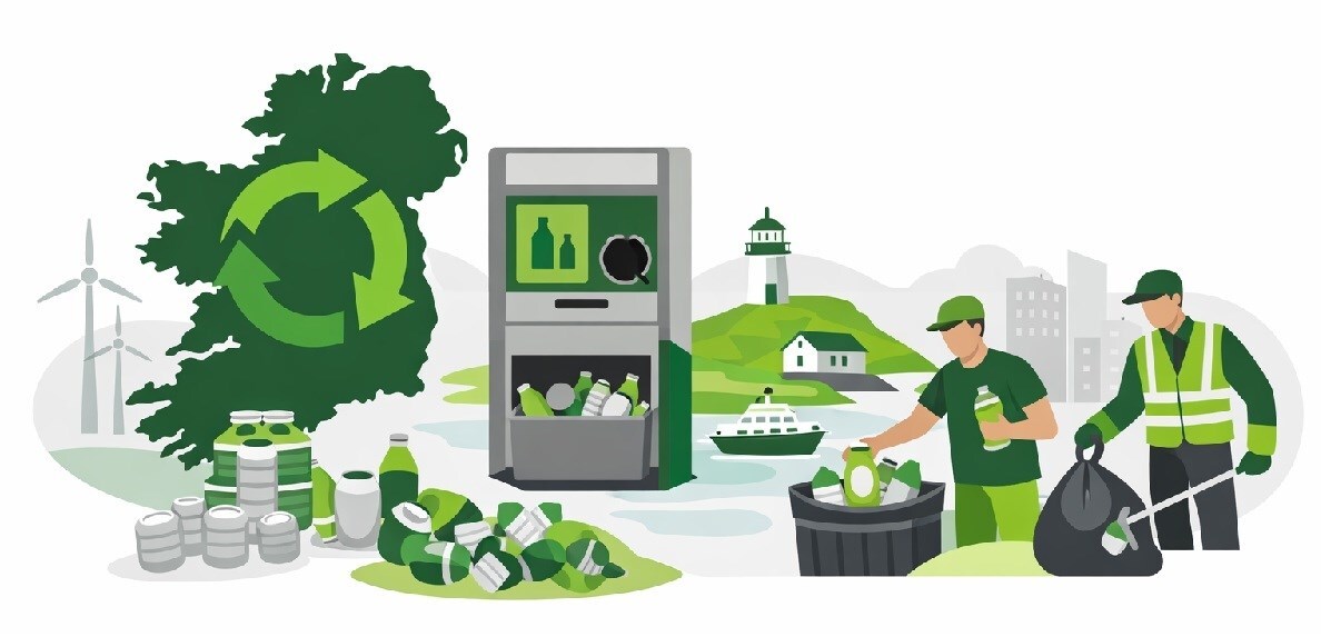 Irlanda raccoglie oltre 2,4 miliardi di bottiglie e lattine con il nuovo sistema di deposito
