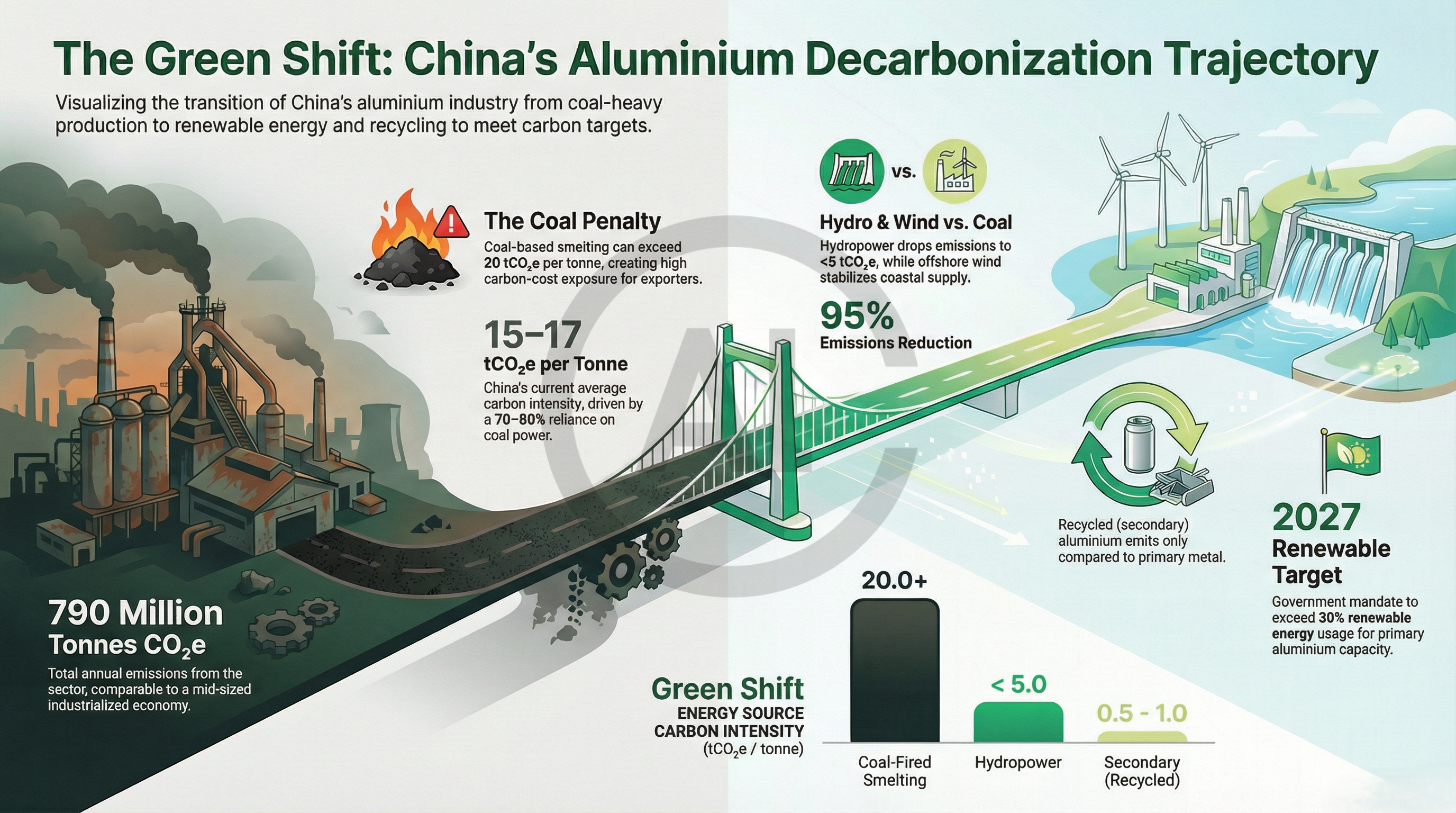 China energy transition plan for aluminium production