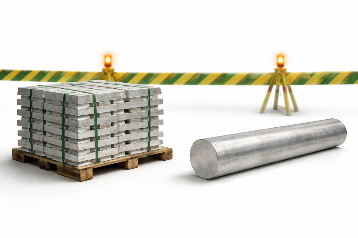 Industrial aluminium ingots and billet