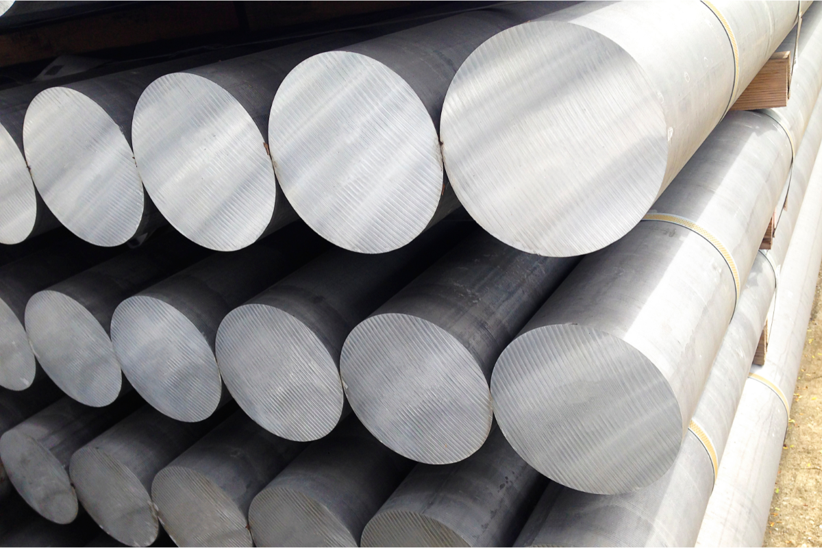 Stacked Aluminium Billets