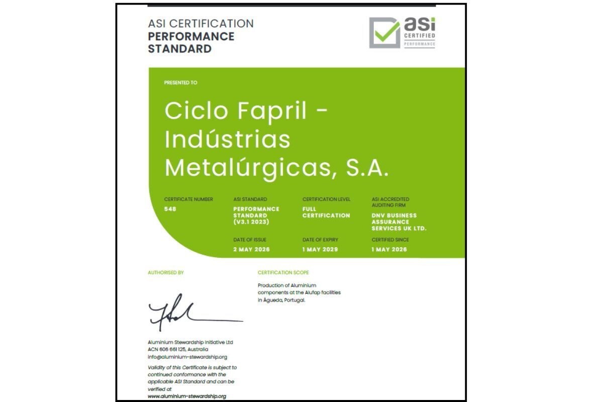 ASI certificate