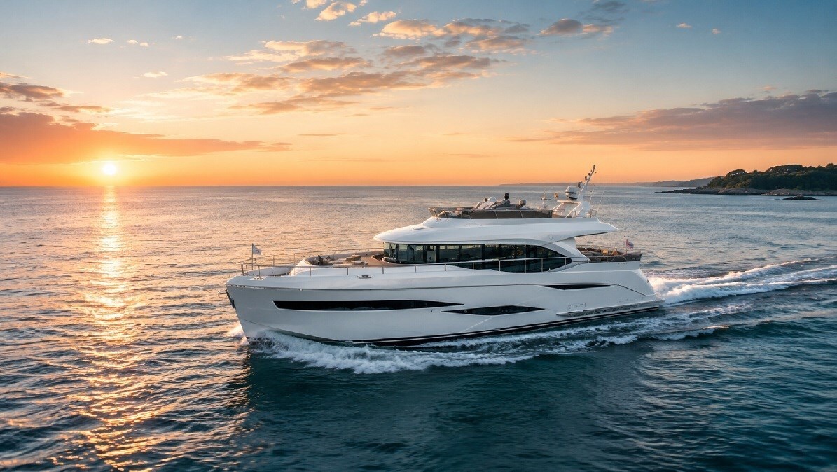 The aluminium-built voyager 56 Fly makes its debut